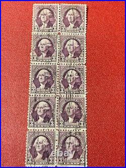 Rare 10 George Washington stamp 1932 U. S. United States postage 3 cent stamps