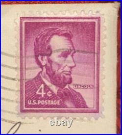 Rare 4 cent Abraham Lincoln Collectible stamp purple Vintage with Errors