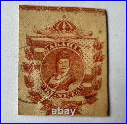Rare Akahi Hawaii Stamp Postal Card Cut Square