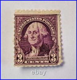 Rare - George Washington stamp 1932 U. S. United States postage 3 cent VFU stamp