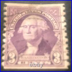 Rare George Washington stamp U. S. United States postage 3 cent VFU stamp