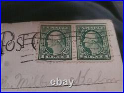 Rare George washigton 1 cent stamp green line
