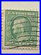 Rare, Green Ben Franklin One Cent Stamp With Post Card, post marked 1909