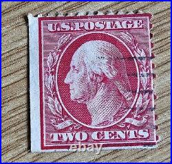 Rare Old US POSTAGE Vintage George Washington Red Two 2 Cent Stamp