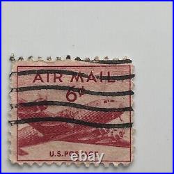 Rare Red Air Mail 6 cent United States Stamp