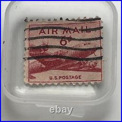 Rare Red Air Mail 6 cent United States Stamp