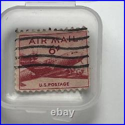 Rare Red Air Mail 6 cent United States Stamp