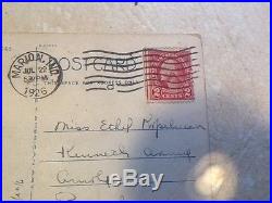 Rare Red Line Washington 2 Cent 1926 Stamp on postcard
