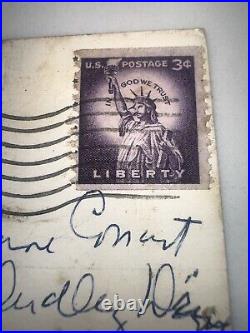 Rare US POSTAGE STAMP 3 Cent Liberty Used Purple Lady Statue Of Liberty