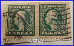 Rare Used George Washington Green 1 Cent Canceled Stamps 424 1c