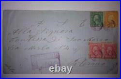 Rare u. S. Mixed stamps on cover, issued 1921