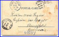 Rarest ALOHA NUI 1890s Kingdom Hawaii Postcard Pioneer Private Mailing Natives