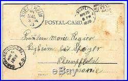 Rarest AOHA NUI 1890s Kingdom Hawaii Postcard Pioneer Private Mailing Natives