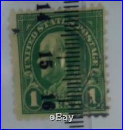 Raro rare 1 CENT vert Franklin Scot 19,25 x 22.5 mm dent 11 USA SCOTT