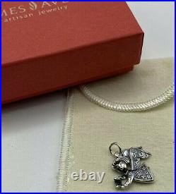 Retired James Avery Choir Angel Charm Sterling Silver Singing Stamped. 925