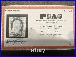 SAstamps US Stamp #7 Used PSAG Cert