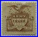 SCARCE 1890’s U. S ARMY FRANK STAMP OFFICIAL BUSINESS ONLY BROWN EAGLE