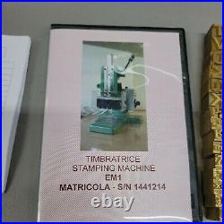 SICOMEC TIMBRATRICE EM1 HOT FOIL GOLD STAMPING MACHINE Leather Embossing Italy