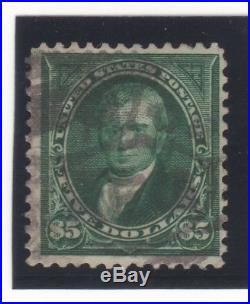 SSS US Stamp Scott #278 $5 Used Scarce 1895 Issue