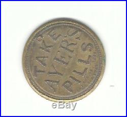 STOCK usa 1862 CIVIL WAR Ayers encased postage rare coin token stamp fractional
