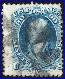 Scott 101, F Grill, Scarce Stamp, CV $2,700