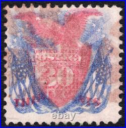 Scott 121, Red Fancy Cancel, See Description