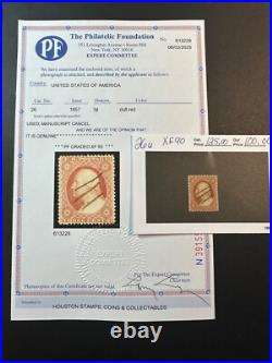 Scott # 26 XF90 SMQ Value $ 125.00 Scott # 26 XF90 SMQ Value $ 125.00