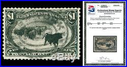 Scott 292 1898 $1.00 Trans-Mississippi Issue Used F-VF Cat $700 with PSE CERT