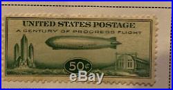 Set Original US Graf Zeppelin Airmail Stamps & Other Early Airmail Stamps