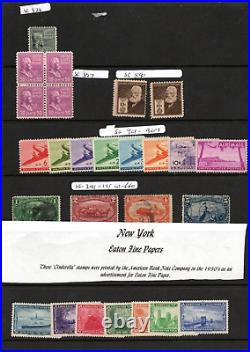 Sg 242 907 USA United States America Stamp Used & MM 1883-1942 Cat£600+
