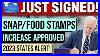 Signed 2023 Snap Benefit Increase Approved All States Latest Ebt Low Income Food Stamps Update