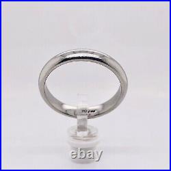 Solid Platinum 950 Mens 3.4mm Wedding Band Ring Size 11.5, 5.8 Grams