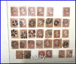 Specialty Collection Washington 3 Cent 1861 33 Fancy Cancels, blue, paid, etc