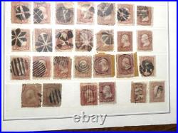 Specialty Collection Washington 3 Cent 1861 33 Fancy Cancels, blue, paid, etc
