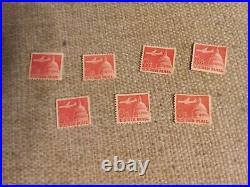 Stamp 8 Cent US Air Mail Red 1966 Used Ungraded and Uncertified 67 Total