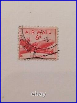 Stamp Red Air Mail 6 Cent USA RARE