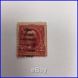 Stamps, Washington Scott #301, Red Line, Rare, Used