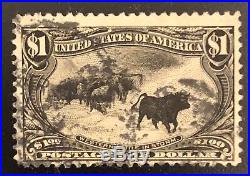 TangStamps US Stamp #292 Trans Mississippi Cattle In The Storm Used