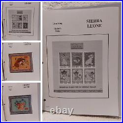 The Disney world of postage stamps Sierra Leone collection +Saint Lucia