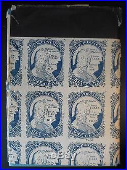 The United States One Cent Stamp of 1851 to 1861 Neinken 1972 SIGNED COPY
