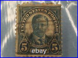 Theodore Roosevelt 5 Cent stamp