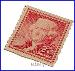 Thomas Jefferson Red 2 Cent United States Postage Stamp