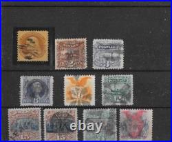 U. S. 1869 Scott 112-121 Used Set Three