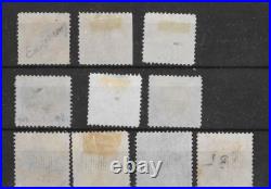 U. S. 1869 Scott 112-121 Used Set Three