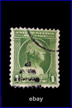 U. S. 1930s George Washington green 1 cent Stamp 1732-1932, East Facing very Rare
