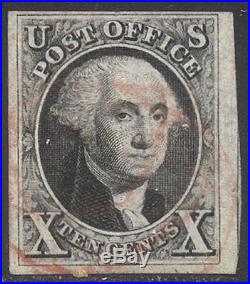U. S. #2 Used 1847 10c Black