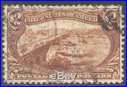 U. S. #293 Used VF/XF BEAUTY 1898 $2.00 Trans-Mississippi