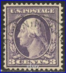 U. S. #359 RARE Used with Cert 3c Violet, Bluish Paper