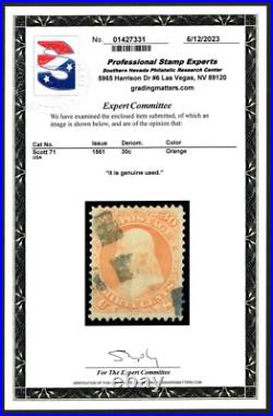 U. S. 71 Fine/Very Fine Used (With PSE Certificate)