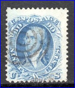 U. S. A. #69 90c Washington Fault Free Blue Used SCV $600